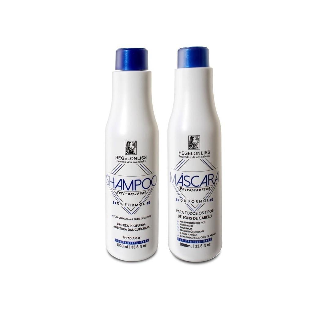 Progressiva Helegon Liss  com Argan e Queratina   2 x  1 Litro