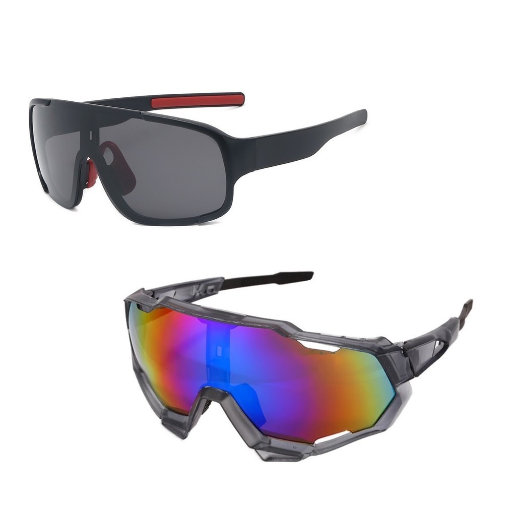 Kit 2 Óculos Masculino Feminino Sol Espelhado Uv400 Ciclismo