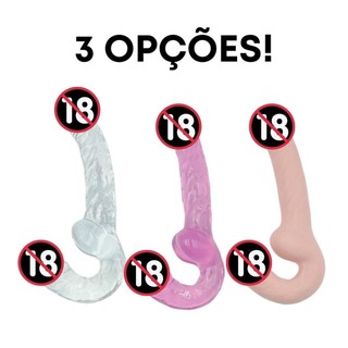 Pênis Duplo Casal Strap on Inverção Dildo 23 X 3,6 em Oferta na Shopee