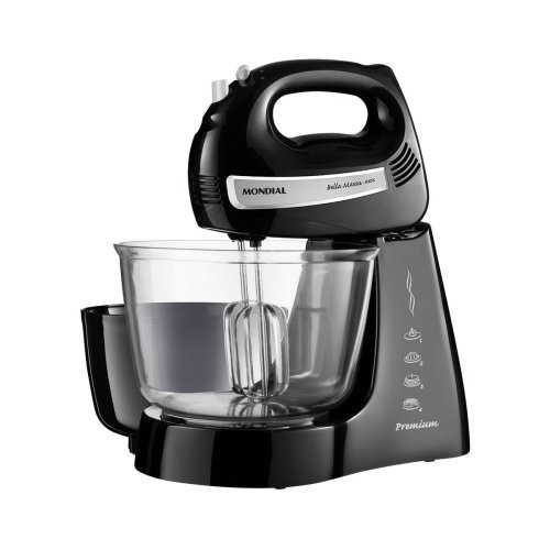 Batedeira Portátil Bella Massa B23NP 4 Velocidades 400W Mondial em Oferta na Shopee