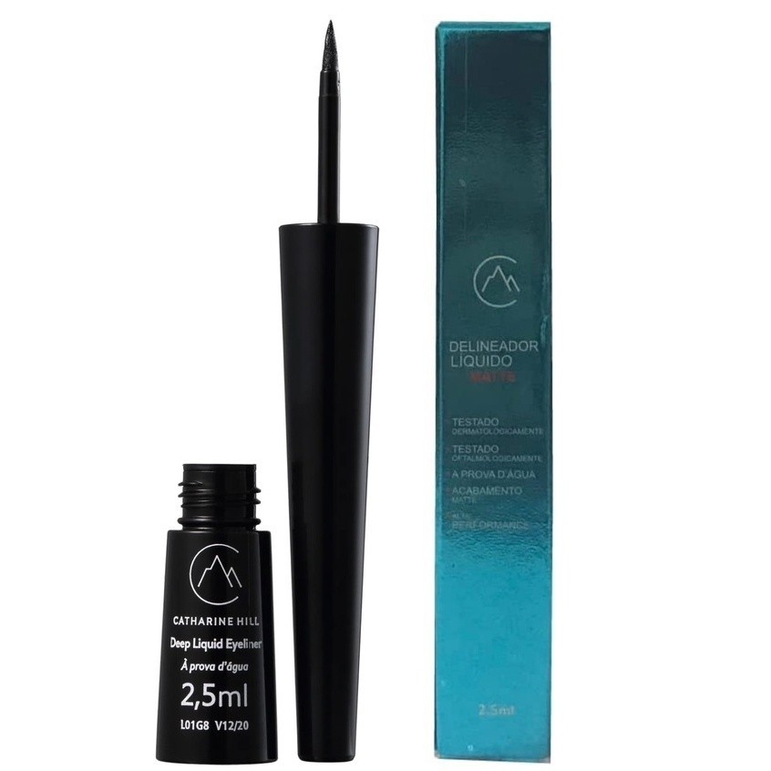 Delineador Líquido Preto Catharine Hill - A Prova D´água