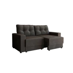 Sofá 2 Lugares Retrátil Lubeck Suede Grafite 140 cm