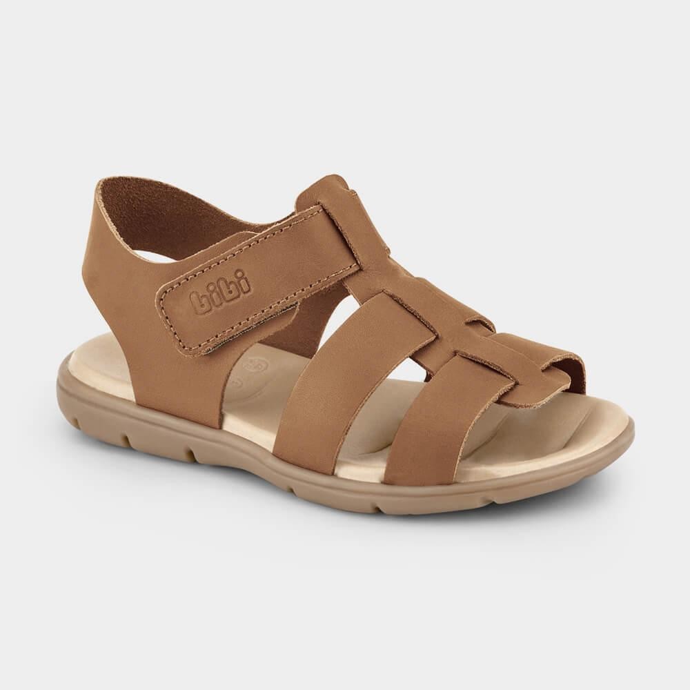 Sandália Infantil Bibi Basic Sandals Kids Marrom de Tiras em Oferta na Shopee