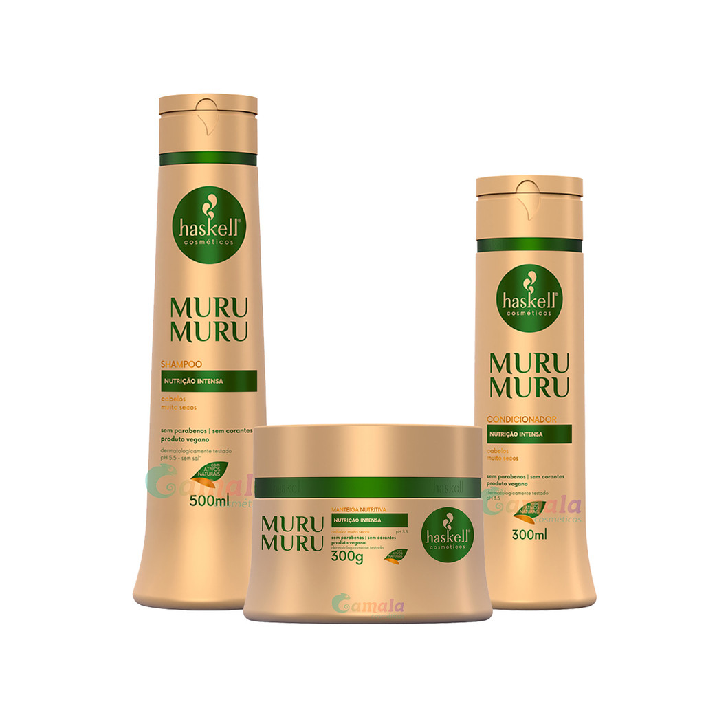 Kit Haskell Murumuru Sh 500ml Cond 300ml + Mascara