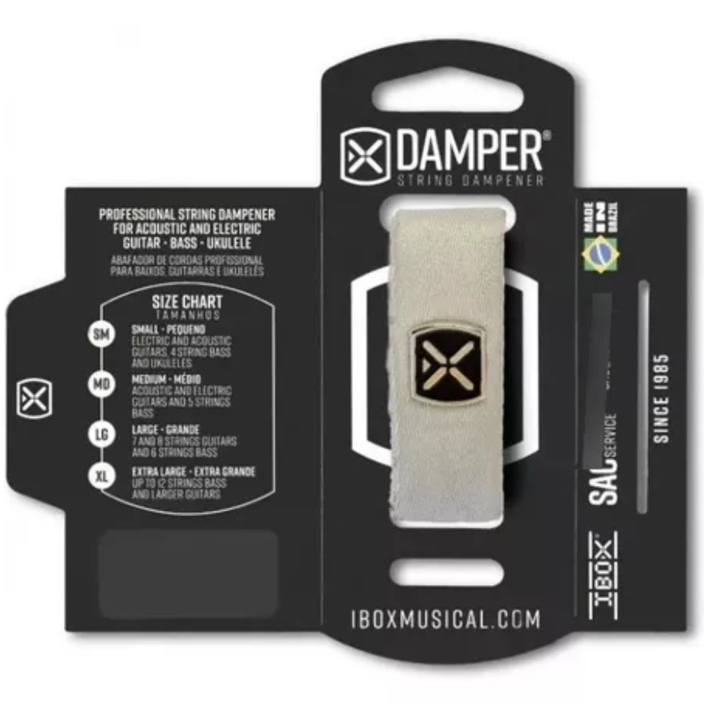 Abafador Damper Corda Violão Guitarra Baixo Ibox Cinza