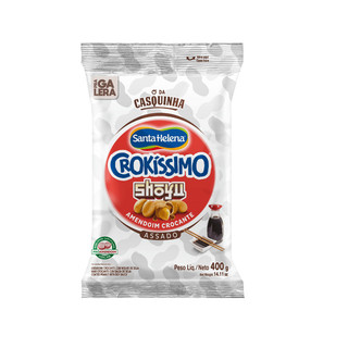 Amendoim Crokissimo Shoyu Santa Helena 400g em Oferta na Shopee
