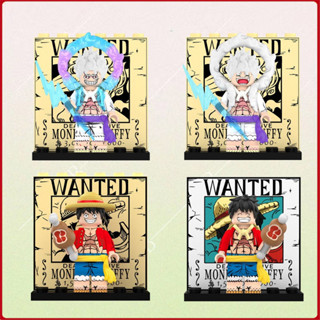 Blocos De Construção Educacionais Anime Série ONE PIECE minifigure Montado Luffy Modelo Brinquedo