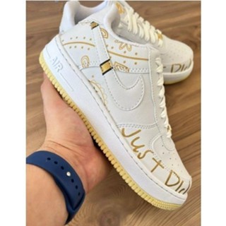 Tenis Air Force Just Did ouro 24 K Novo 2024 Oferta Masculino Feminino Air Force 34 ao 43
