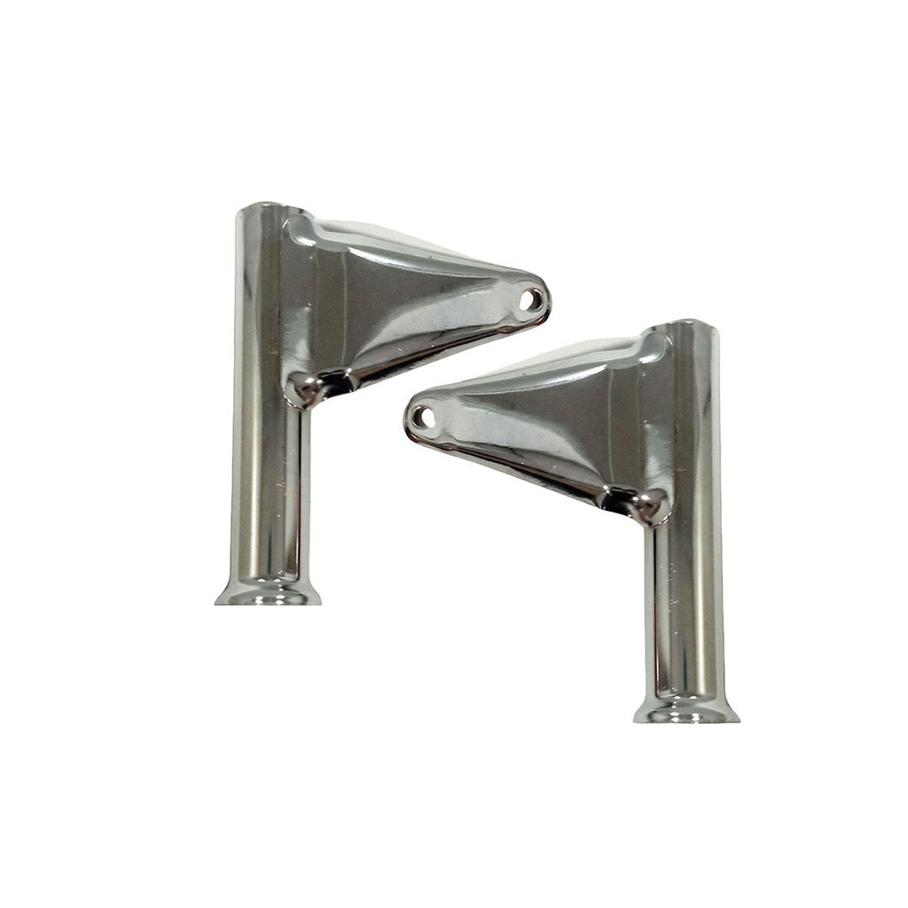 Par Suporte Lateral Cromado Farol Cg 125 Titan Today Ml Turuna CBX Aero 150 1988 A 1993