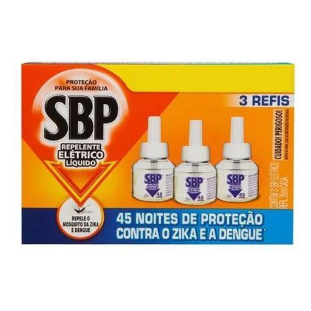 Repelente Líquido Elétrico Caixa 3 Unidades Suave Refil
