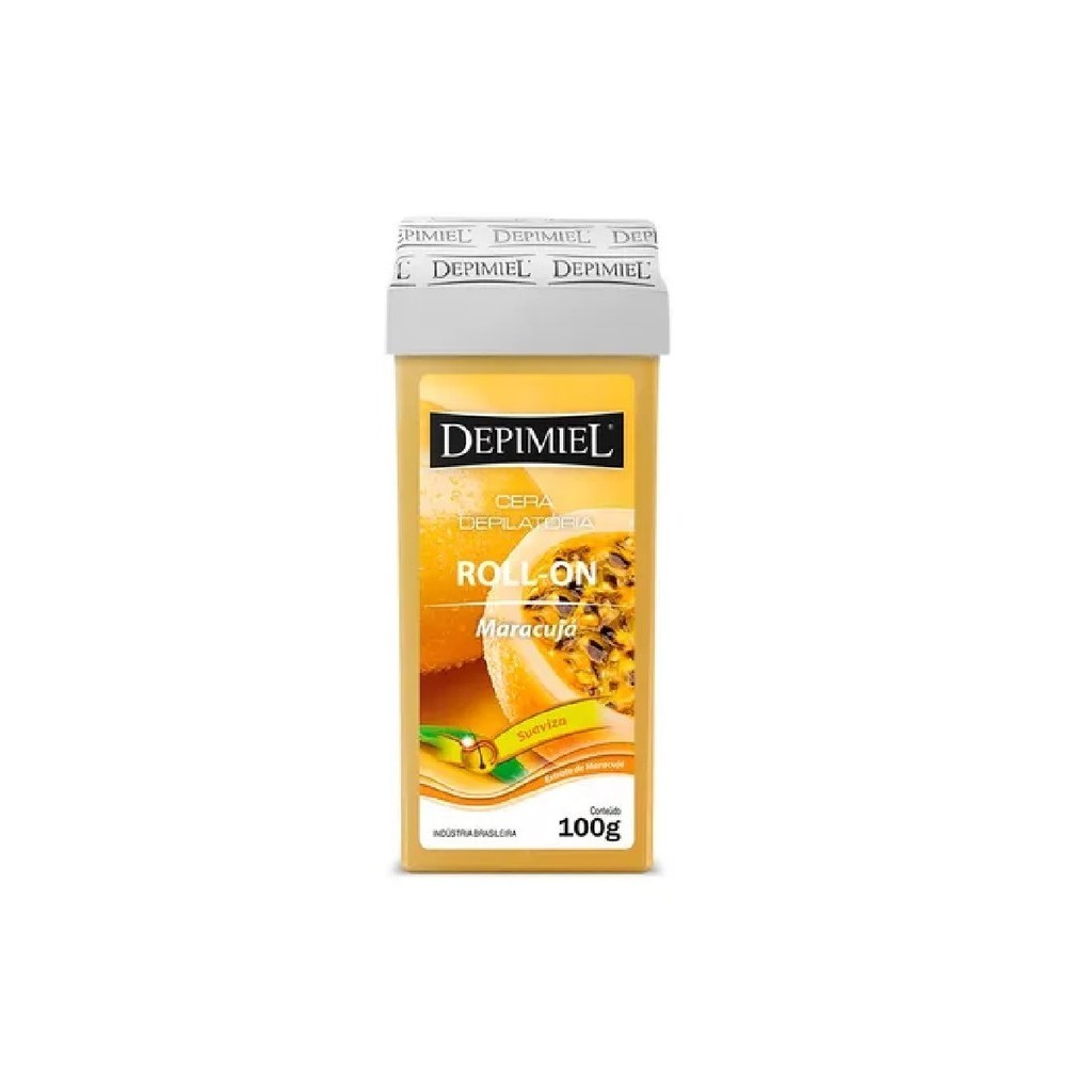 Cera Depilatória Depimiel Roll-on Maracujá 100g Refil