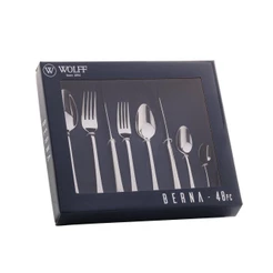 Faqueiro 48 Peças Wolff Berna de Aço Inox
