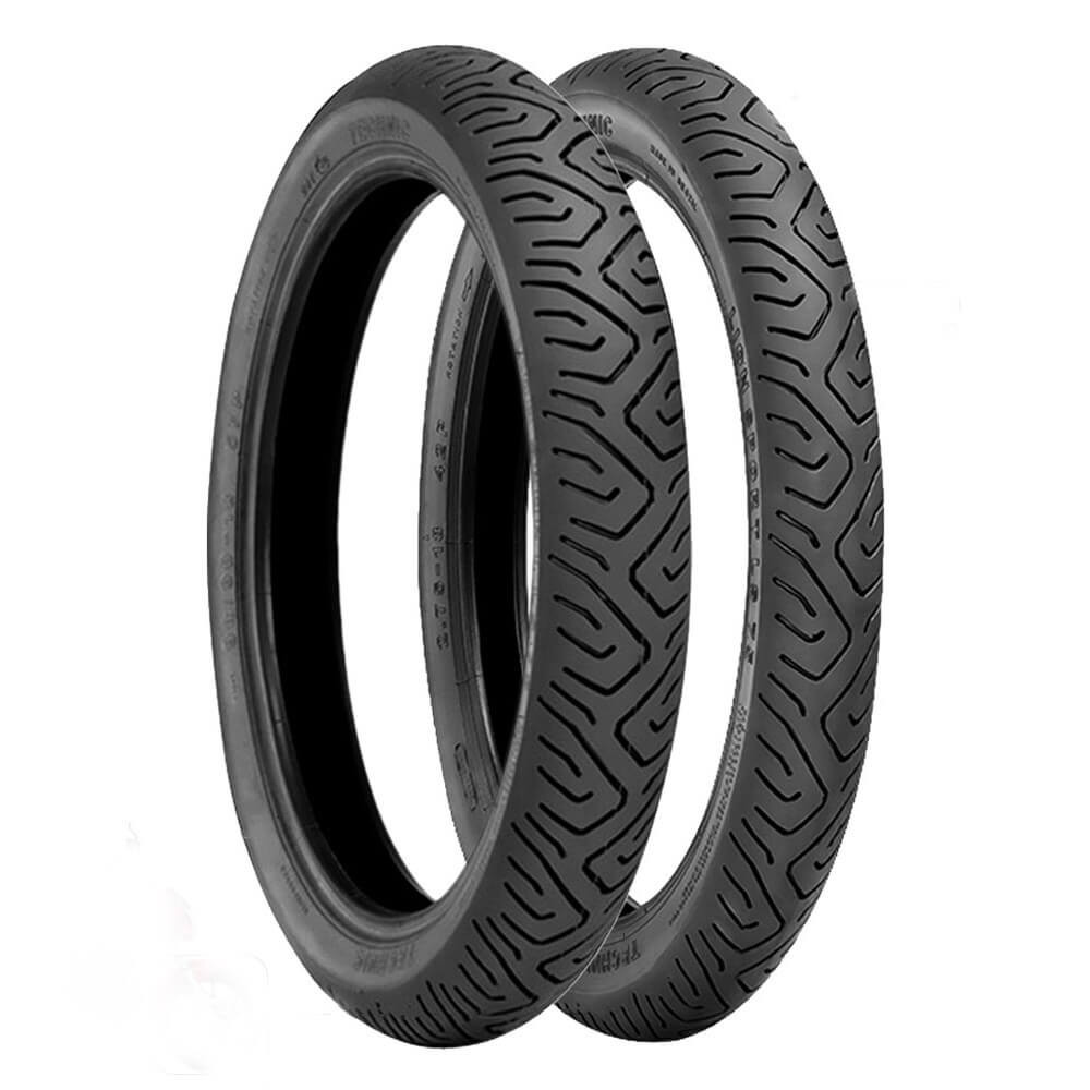 Par Pneu Moto Cg Titan-Fan-Cargo-Start 125-150-160/ Factor 125-150 275-18 + 90-90-18 Sport Technic