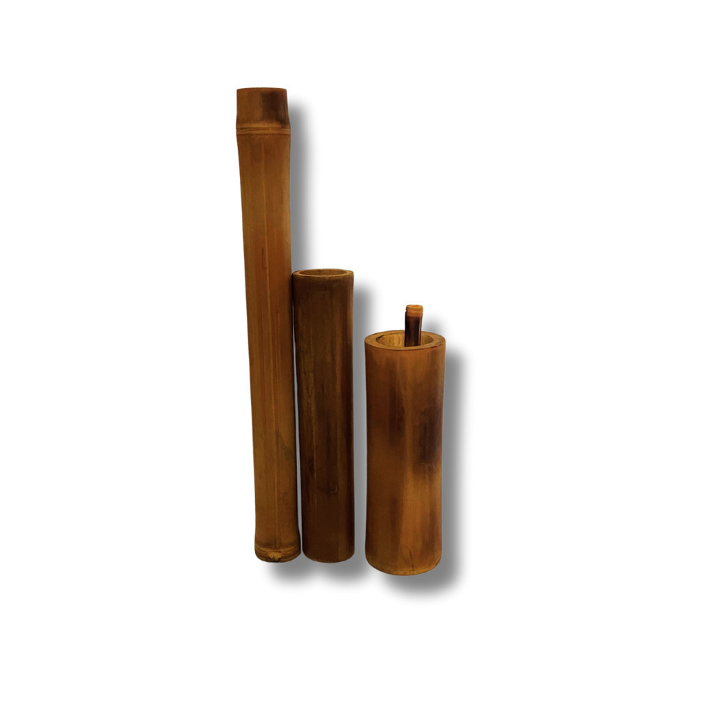 Kit Bambu para Massagem Bambuterapia 4pçs