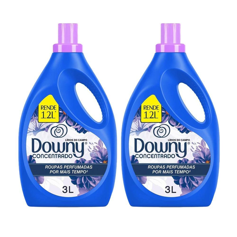 Kit 2 Amaciantes Concentrado Downy Lírios do Campo 3L cada