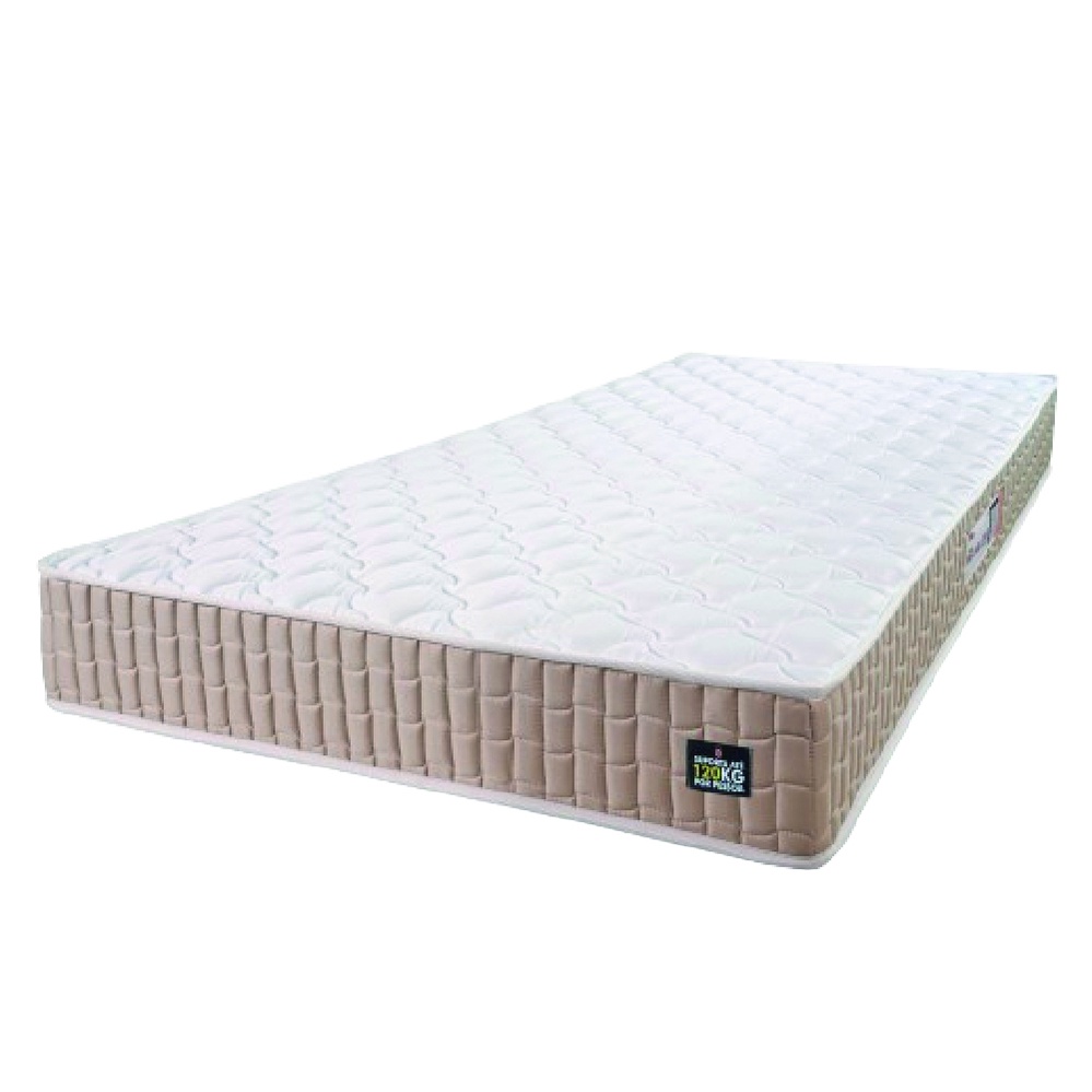 Colchão Solteiro Espuma D33 New Millenium 88x188x19cm Branco/Bege Hellen em Oferta na Shopee