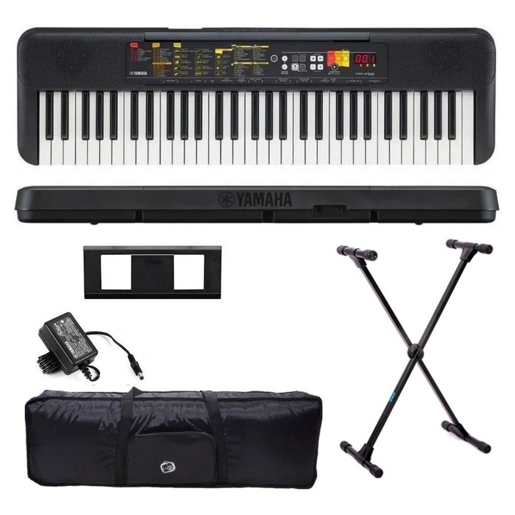 Teclado Musical Yamaha Psr-f52 61 Teclas + Suporte X + Capa