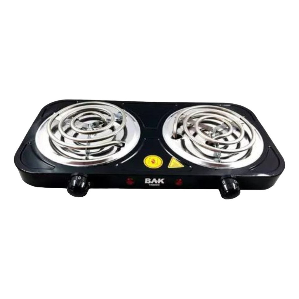 Fogareiro Elétrico 2 Bocas Bak Portátil 2000w 110v Preto em Oferta na Shopee