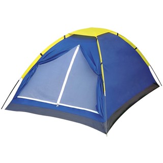Barraca Iglu de Camping Acampamento 2 Pessoas Reforçada com Porta e Bolsa de Transporte 409033 Mor
