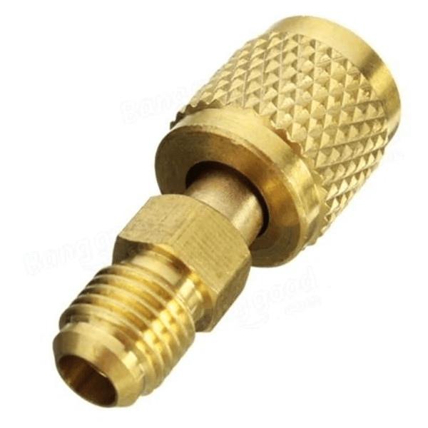 Adaptador para Mangueira do Manifold do Gás R22 para R410a Inverter 5/16 Fêmea x 1/4 Macho