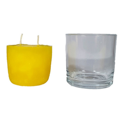 Vela Perfumada Refil Copo Vidro 265ml Escolha Seu Aroma/cor Cor Amarelo Fragrância Diversas Diversas