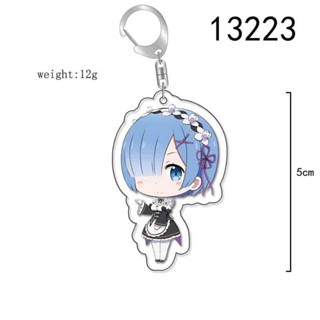 Re:Life Em Um Mundo Diferente De Zero Ram Rem Chaveiros Emilia Pendants Beatrice Natsuki Subaru Bag Accessories em Oferta na Shopee