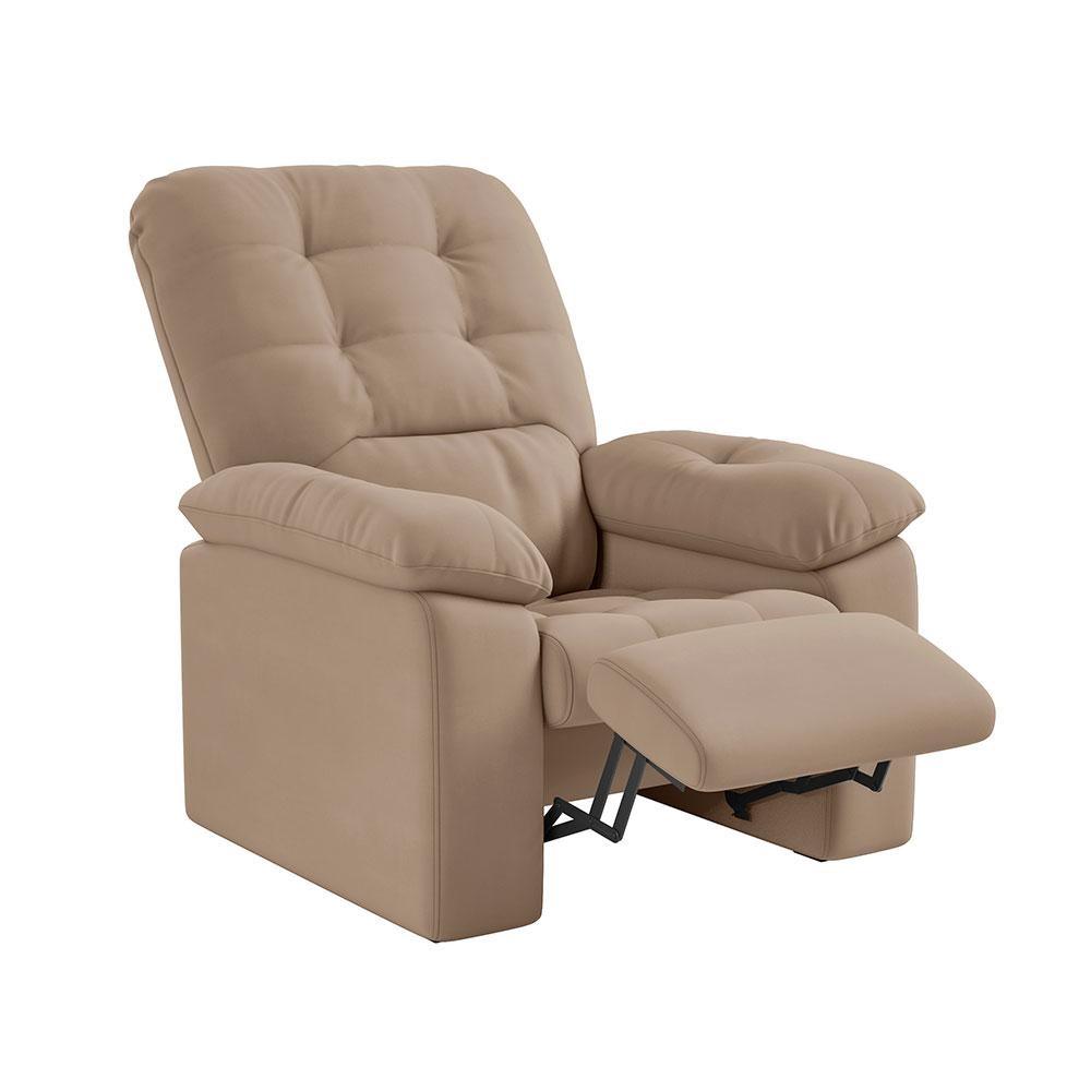 Poltrona Retrátil e Reclinável Estoril Capuccino em Oferta na Shopee