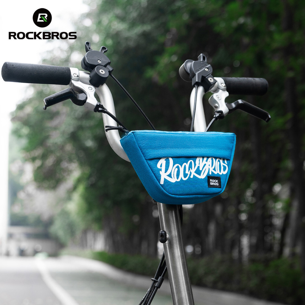 ROCKBROS Bicicleta Dobrável Torneira Pendurada Bolsa Alça Frontal Trapezoidal Mountain Road Bike Equitação Armazenamento em Oferta na Shopee