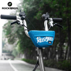 ROCKBROS Bicicleta Dobrável Torneira Pendurada Bolsa Alça Frontal Trapezoidal Mountain Road Bike Equitação Armazenamento