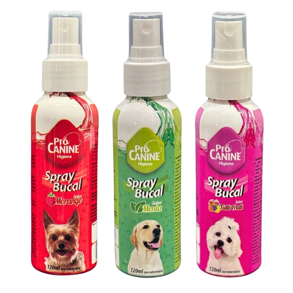 Spray Bucal para Cães Pet Combate Máu Hálito PróCanine 120ml