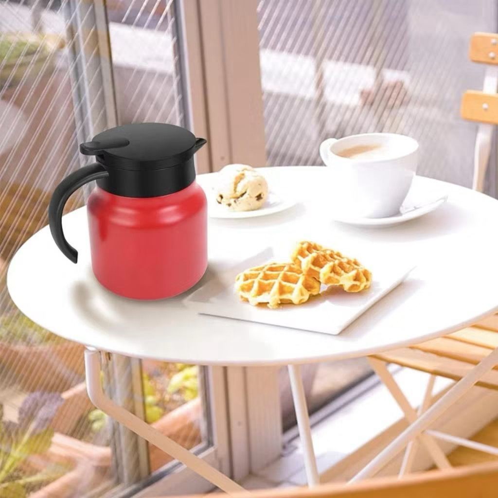 Chaleira Térmica Bule em Aço Inoxidável com Infusor de Chá 1 Litro P.QIU