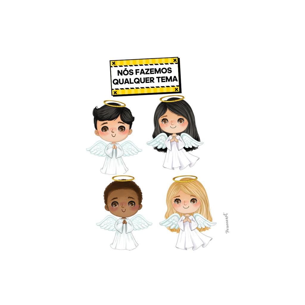 15 Apliques topper 8cm caixas, tubetes Aplique Tag Topper Personalizado Anjinho Batizado