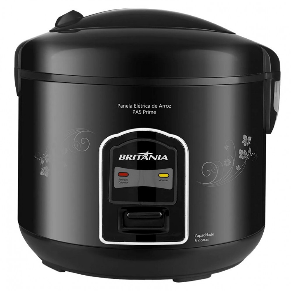 Panela Elétrica de Arroz PA5 Prime Britânia 5 Xícaras 400W 066401068 em Oferta na Shopee