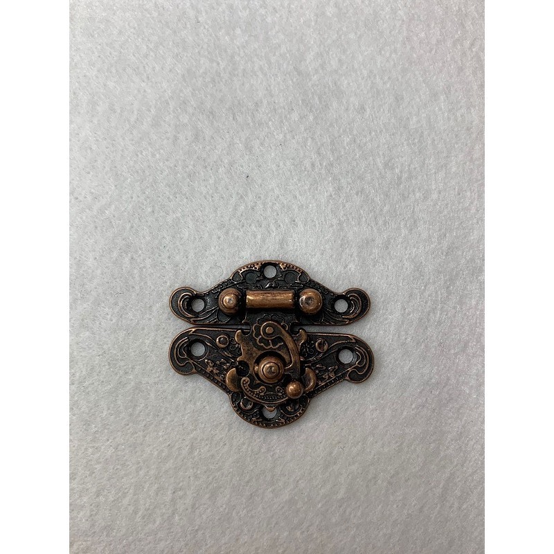 FECHO COM TRANCA PEQUENO COLONIAL ROSE VELHO PM-1492 em Oferta na Shopee