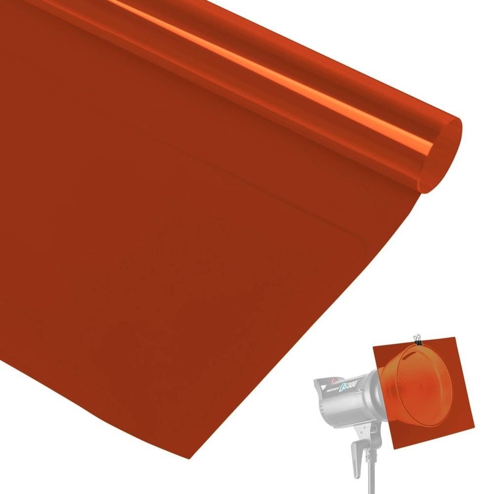 Filtro Gelatina para Iluminação e Estúdio - Laranja Brick #951 (100cm)