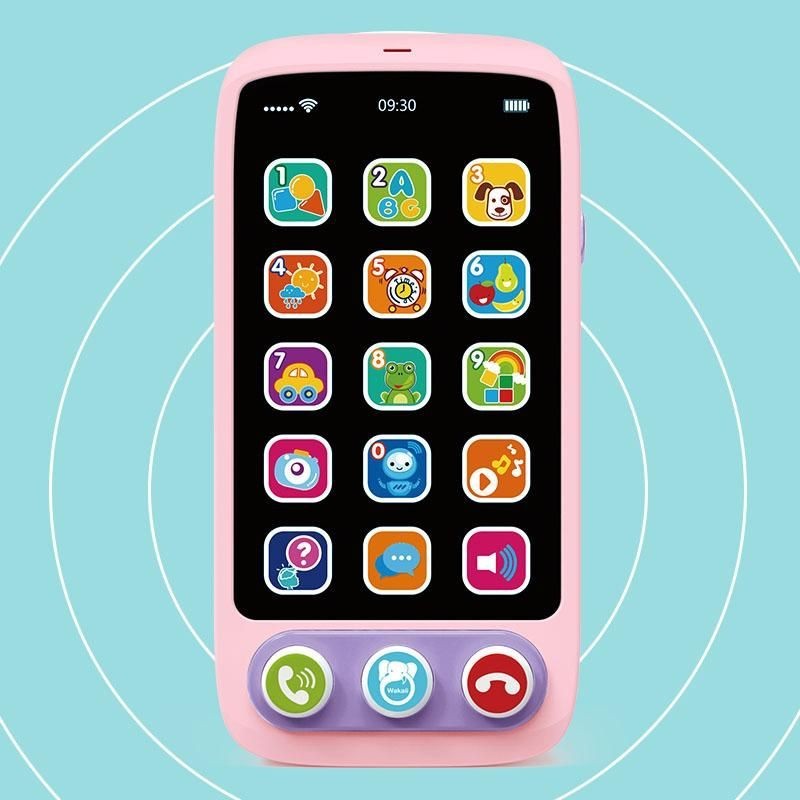 Brinquedo Celular Musical Infantil Rosa Educativo WAKAII em Oferta na Shopee