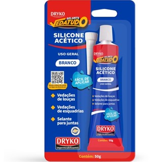 Silicone acético para vedação 50g VEDATUDO - Dryko