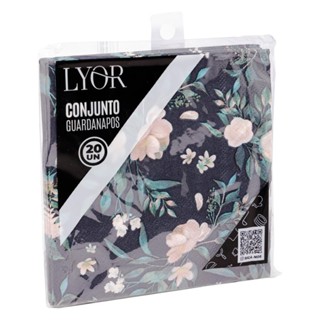 20 Guardanapos de Papel Lyor Estampado Magnolia 25cm