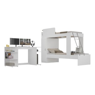 Conjunto Quarto Beliche e Mesa Gamer Multimóveis MP4113