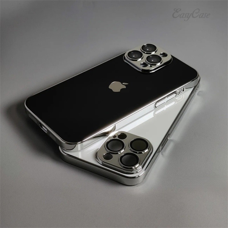 Estojo Clássico Para Nano PC IPhone De Liga Eletroplatada De Alumínio 15 14 Plus 13 12 Pro Max Frosted Fingerprint-proof Novo Telefone Maiba Black