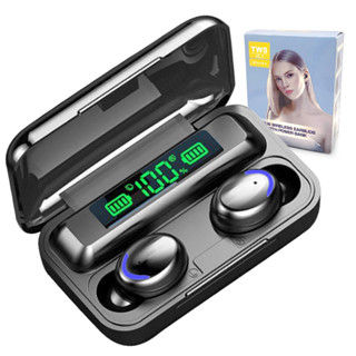 Fone de Ouvido Bluetooth Sem Fio Digital F9 TWS-V5.1 Alta -Qualidade