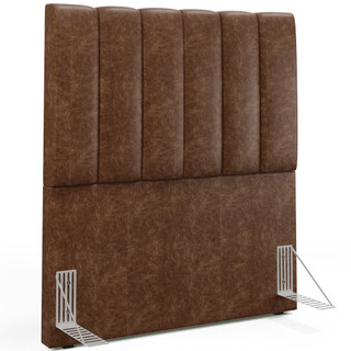 Cabeceira Cama Box Solteiro 100 cm Dália W01 Couríssimo Marrom - Lyam Decor em Oferta na Shopee