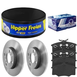 Kit Pastilha Disco Freio Gol G2 G3 Parati Saveiro 95 A 2009
