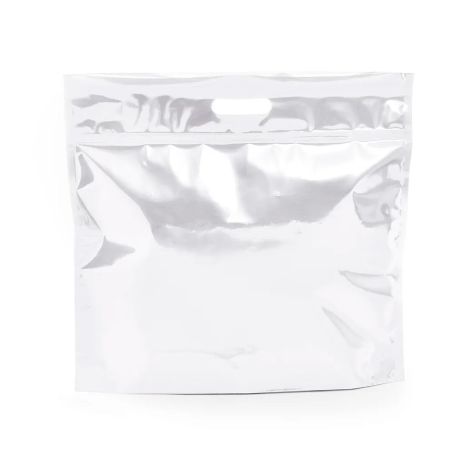 Sacola Metalizada com Zip - 46x43x5cm - Branca - 1 unidade - Cromus - Rizzo em Oferta na Shopee