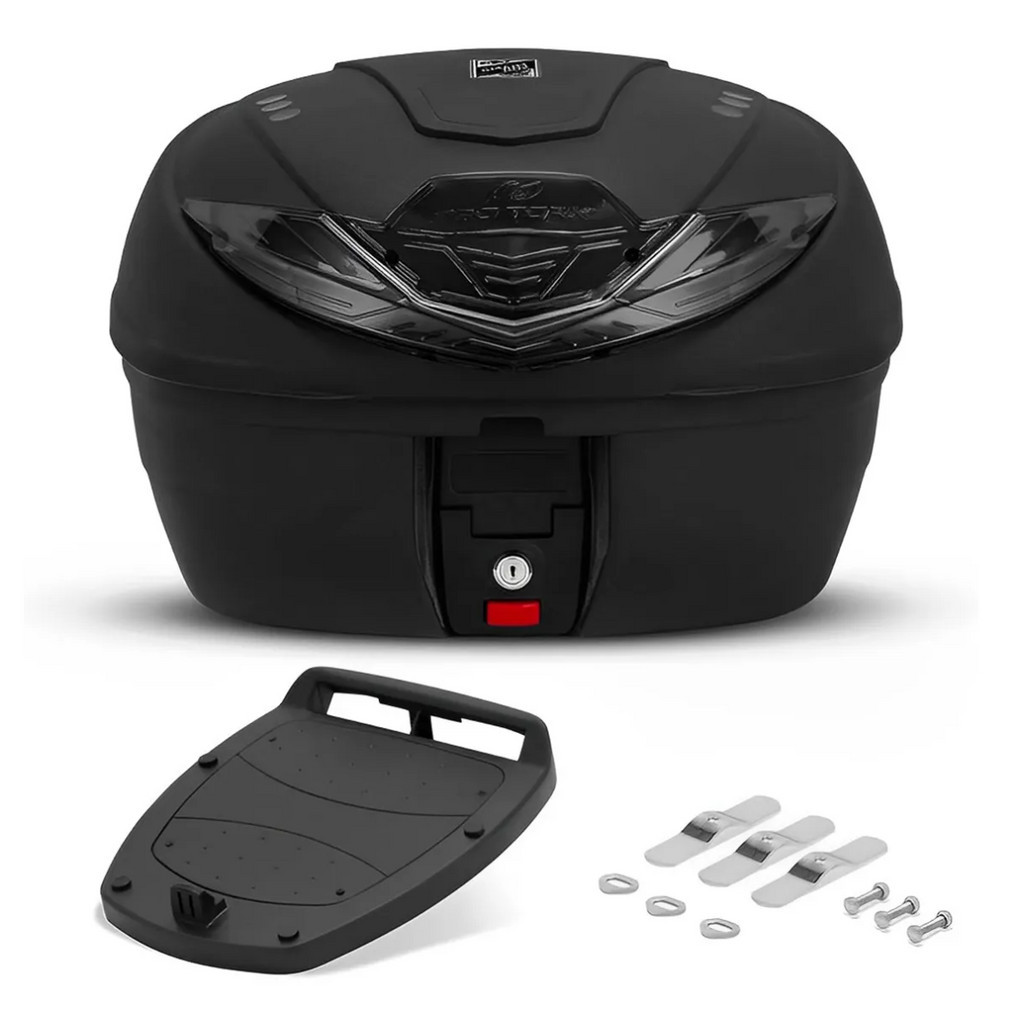 Baú Bauleto Moto Traseiro 35 Litros Smart Box 4 Universal Preto Lente Fumê - Pro Tork BP-12FM em Oferta na Shopee
