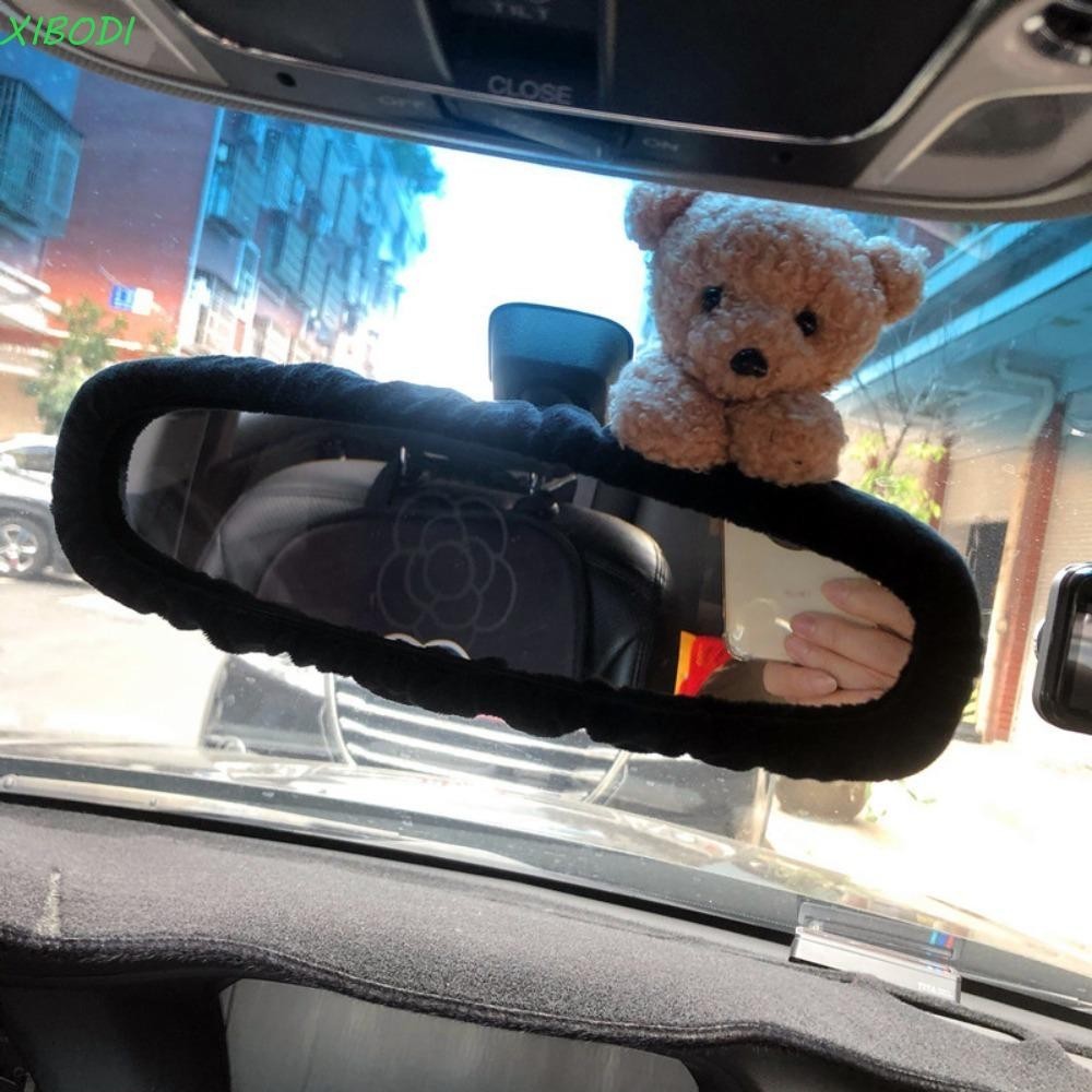 XIBODI Capa Do Espelho Retrovisor Desenho Animado , Carro Bonito Urso Coelho Elástico De Pelúcia