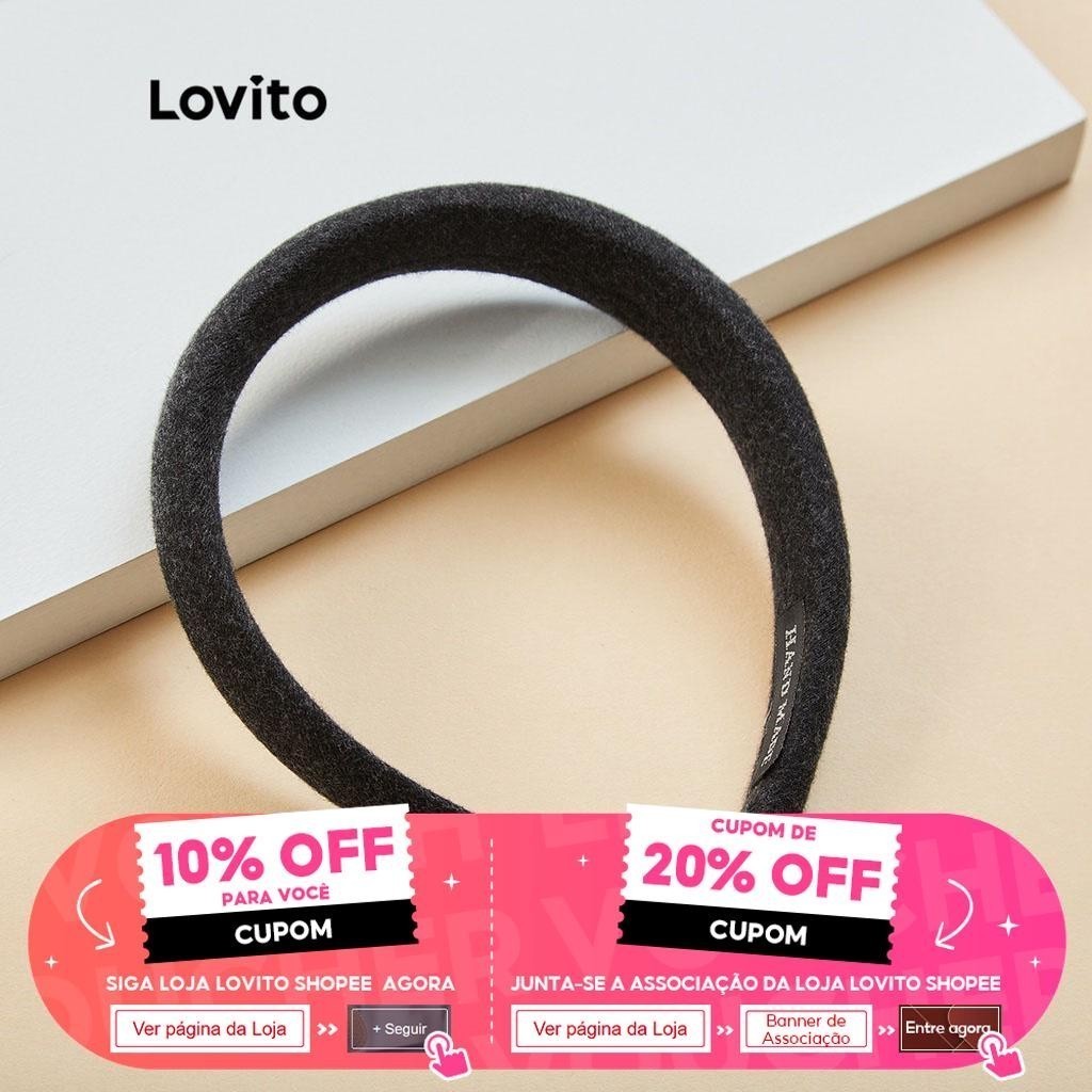(Trendy) Lovito Faixas de Cabelo Largas Confortáveis e Casuais L17M374 (Caqui/Marrom Claro/Off Branco/Preto) (Trendy) Lovito Faixas de Cabelo Largas Confortáveis e Casuais L17M374 (Caqui/Marrom Claro/Off Branco/Preto)