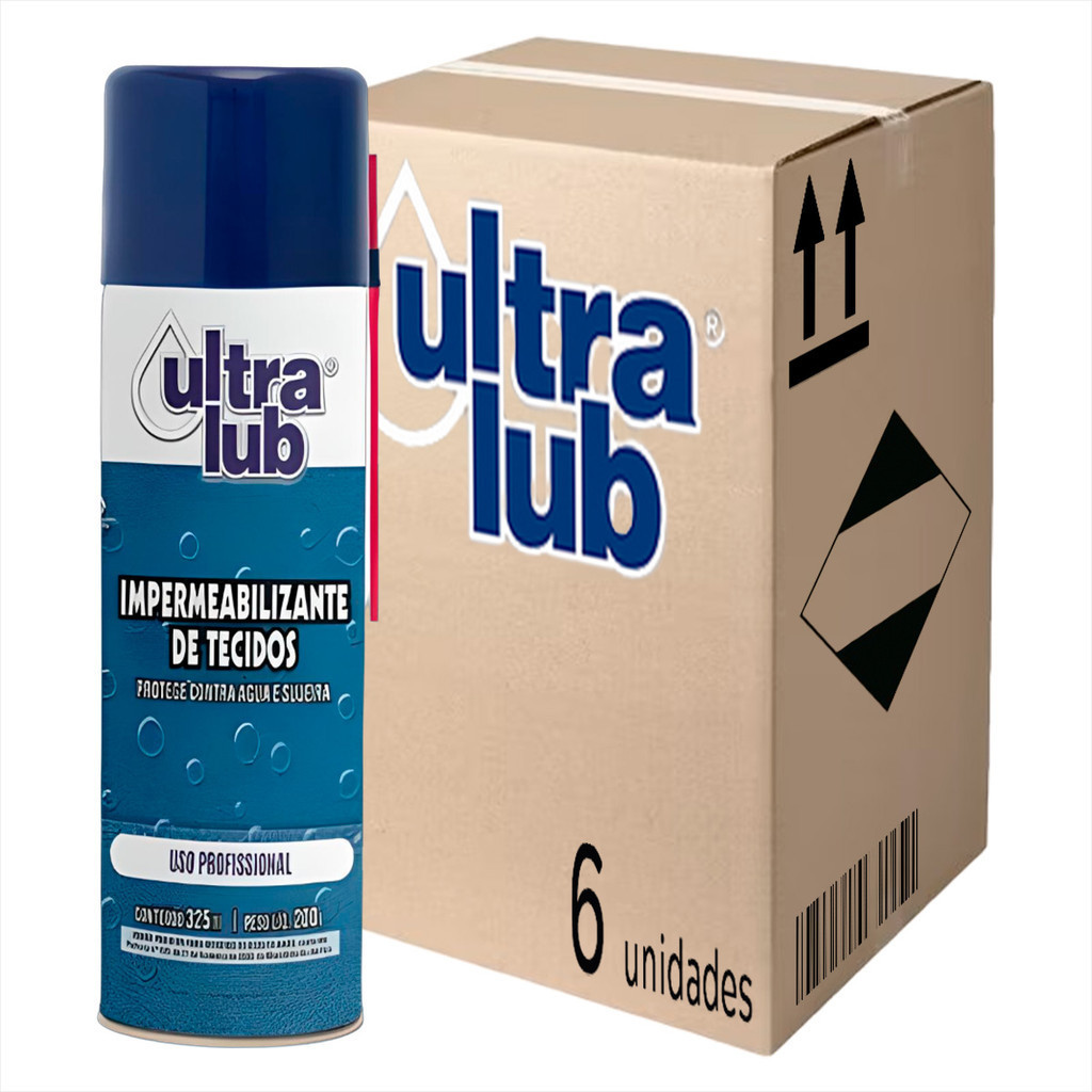Impermeabiliza Tecidos 325ml Protege De Agua E Oleo Kit 6 e 12