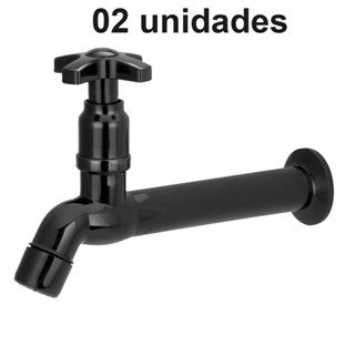 KIT 02 Torneira de Pia Preta ABS em Oferta na Shopee