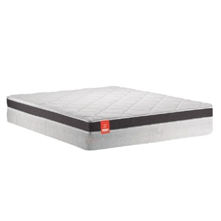 Colchão Casal Molas Ensacadas Real 138x188x27cm Cinza / Grafite - Suporta até 130Kg por Pessoa em Oferta na Shopee
